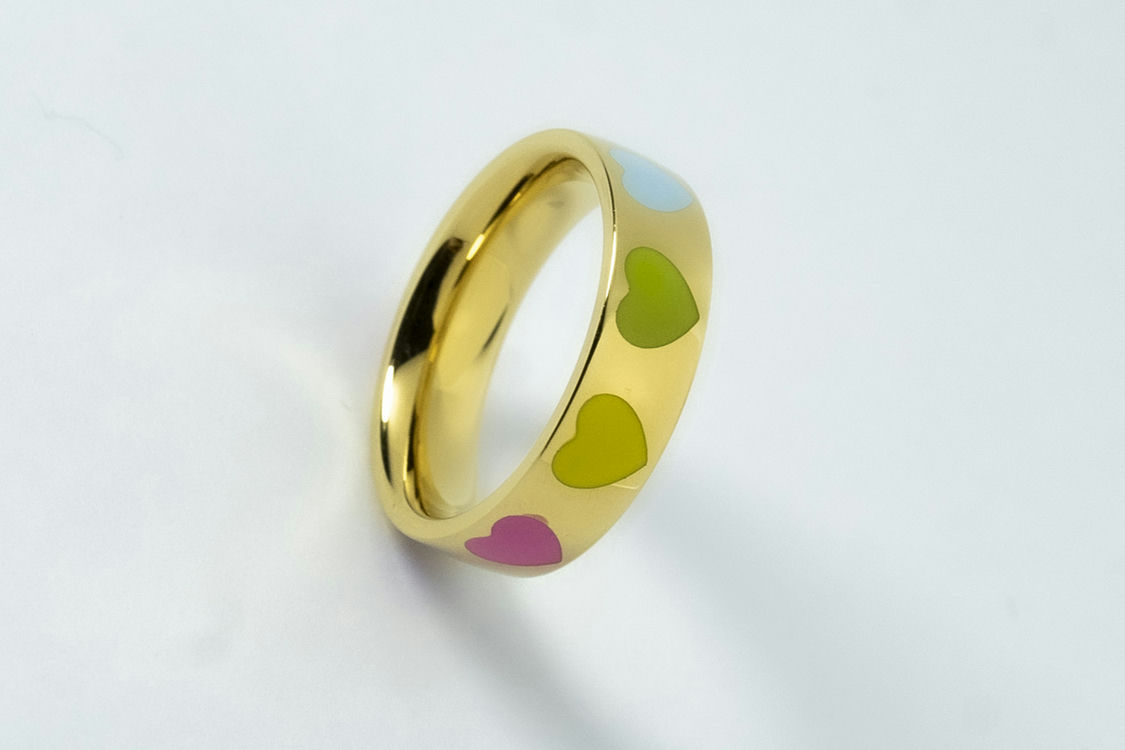 GOLD HEART RING image 2