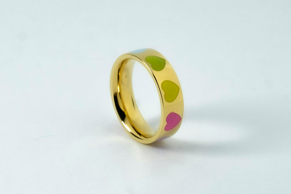GOLD HEART RING image 1