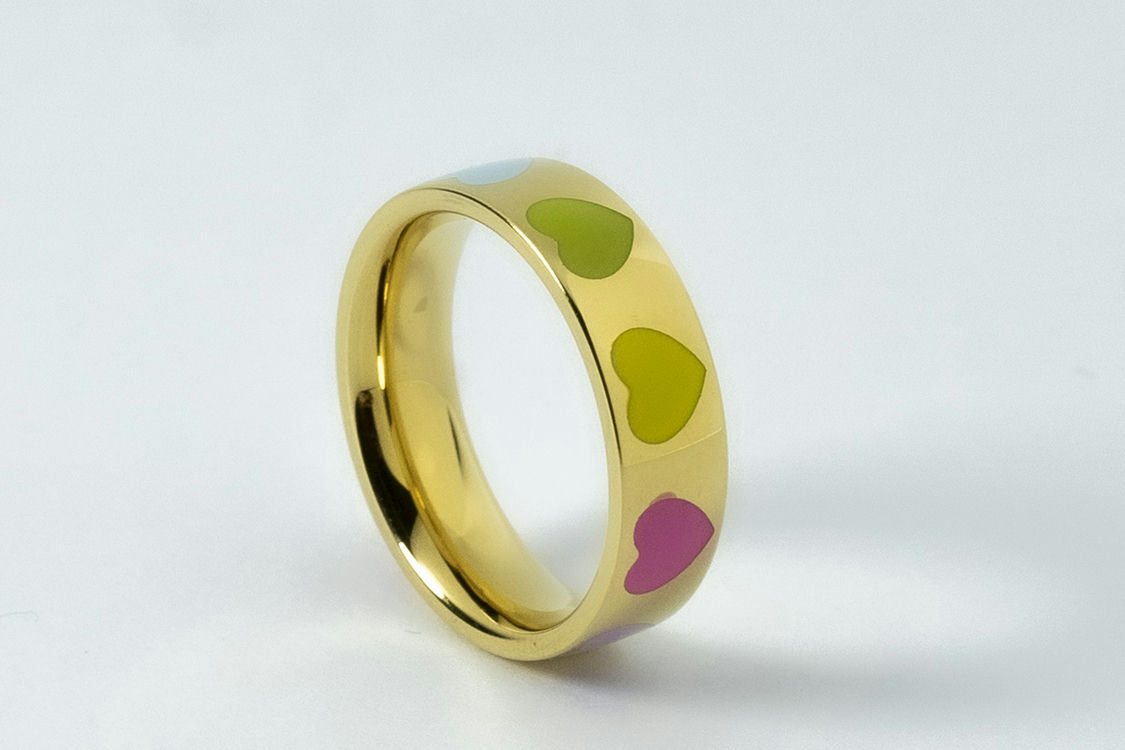 GOLD HEART RING image 0