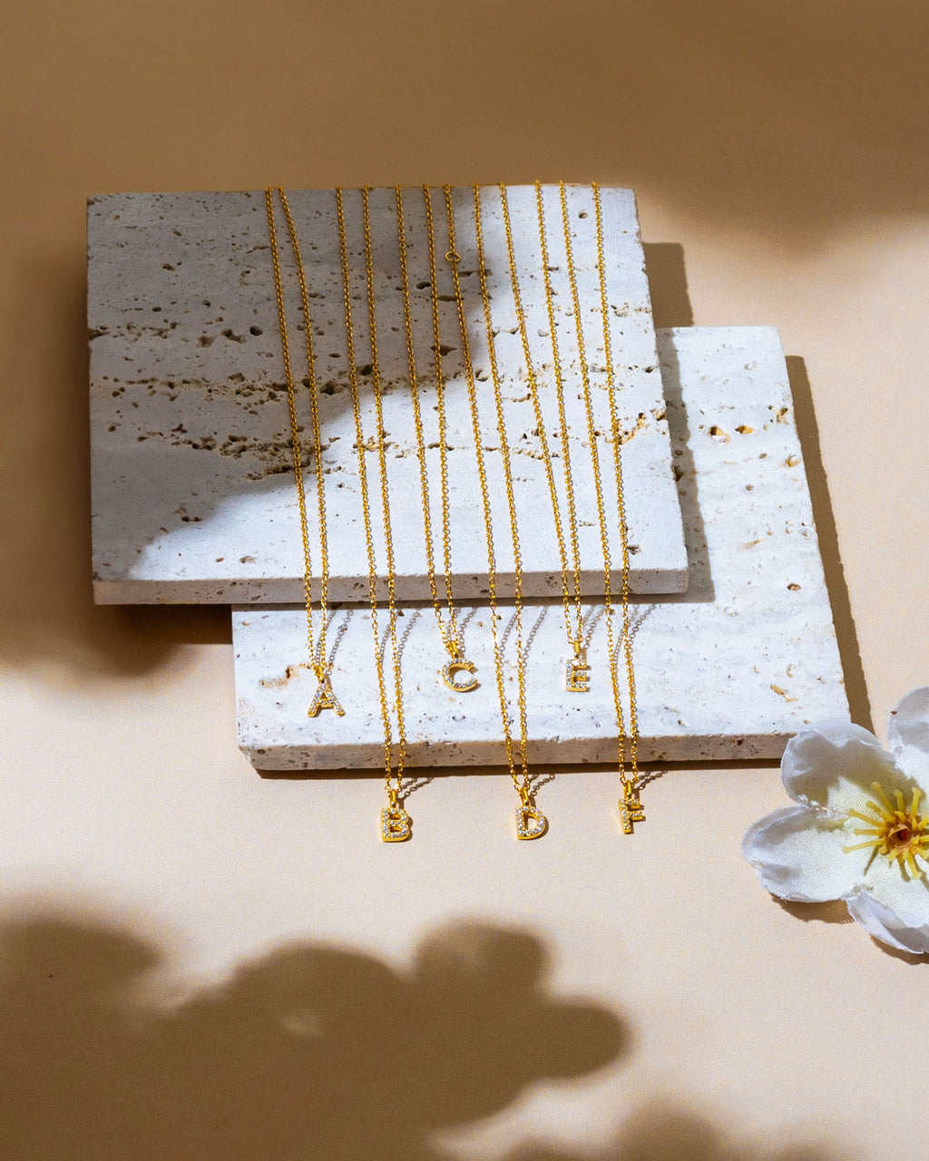 LILY INITIAL GOLD NECKLACE image 0