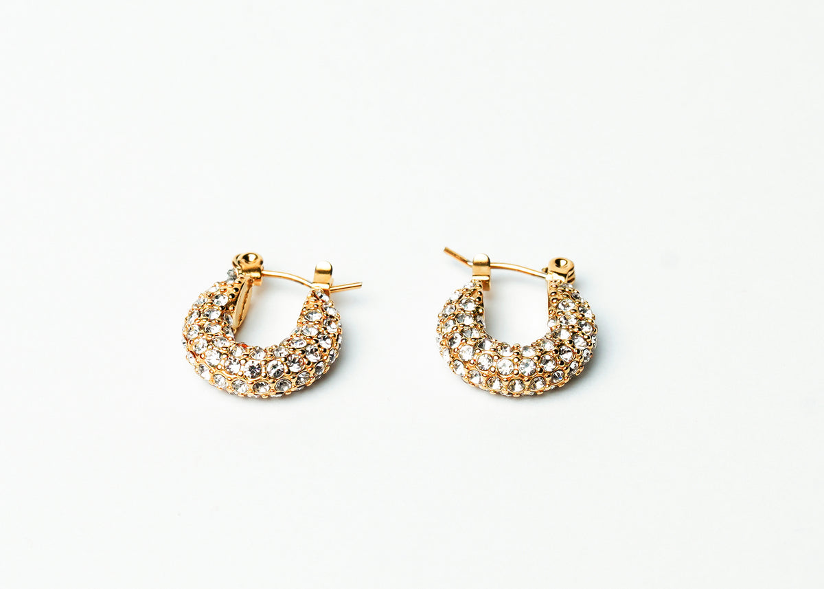 DIAMOND DAZZLE GOLD EARRING image 2