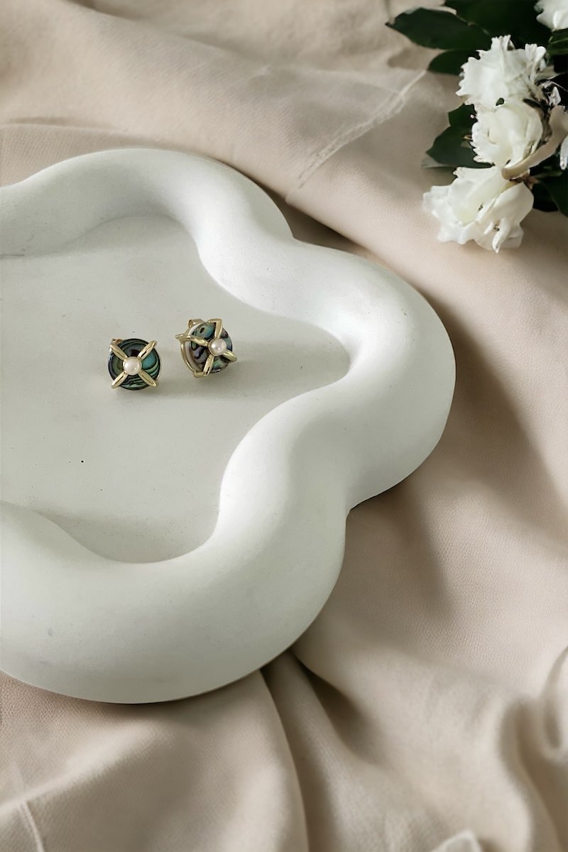 MOTHER OF PEARL EARRING image 0
