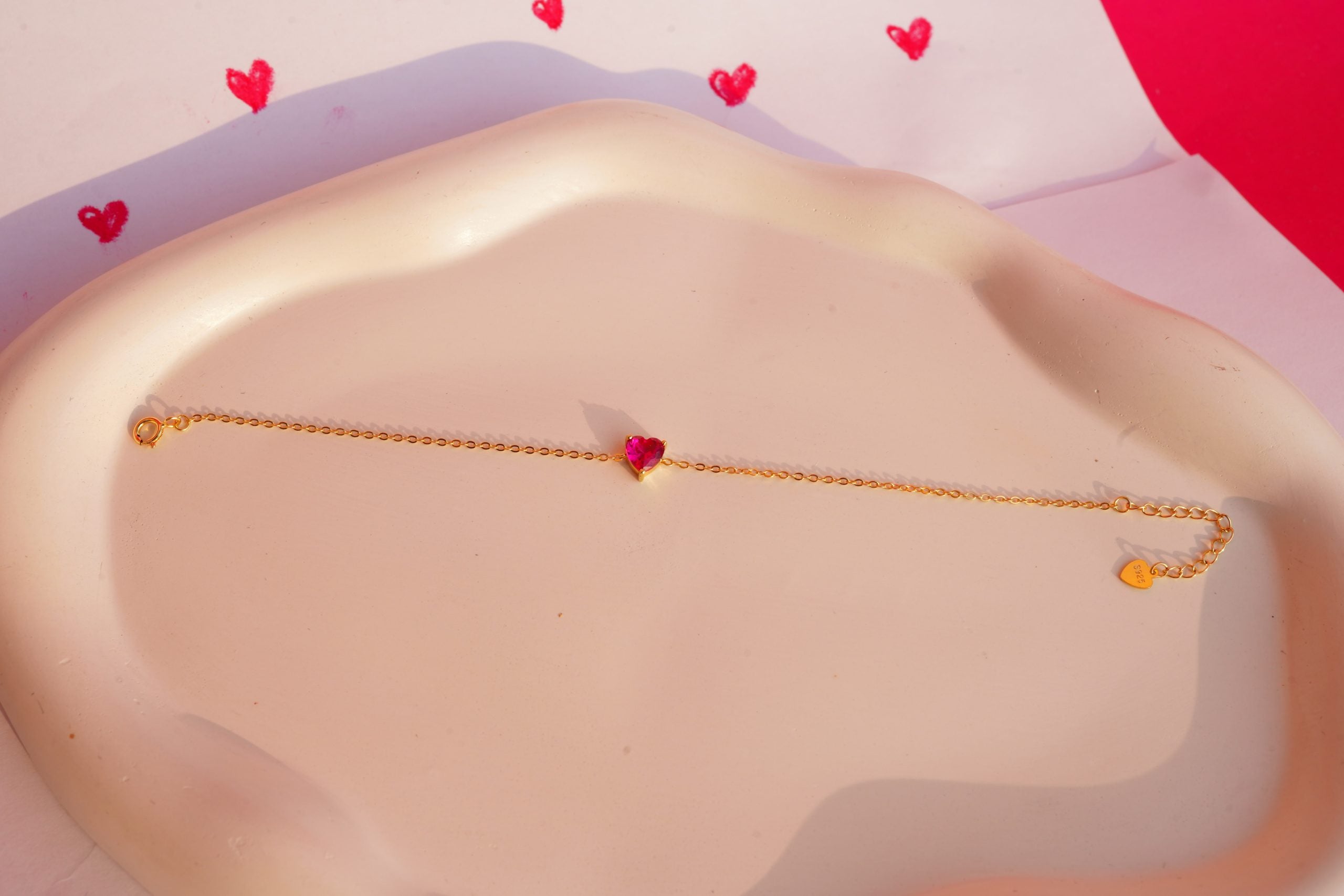 Red Hearts Bracelet image 0