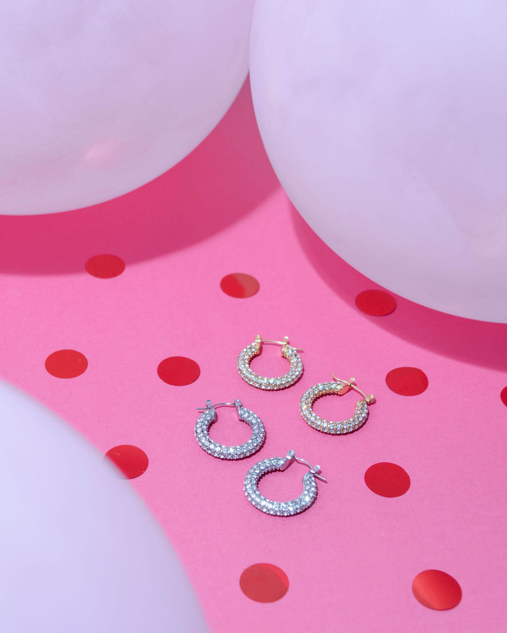 DIAMOND DAZZLE GOLD EARRING image 0
