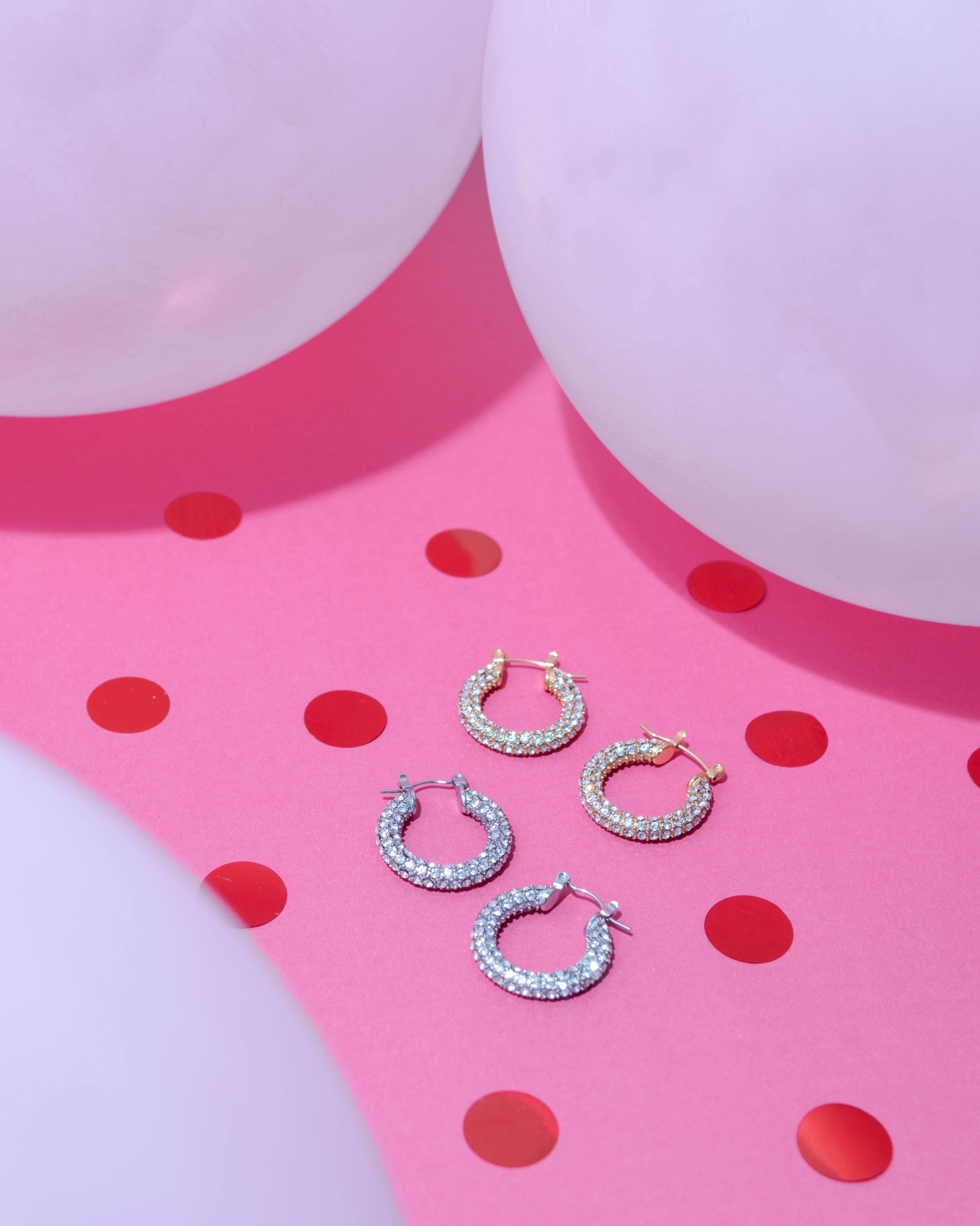 DIAMOND DAZZLE GOLD EARRING image 0