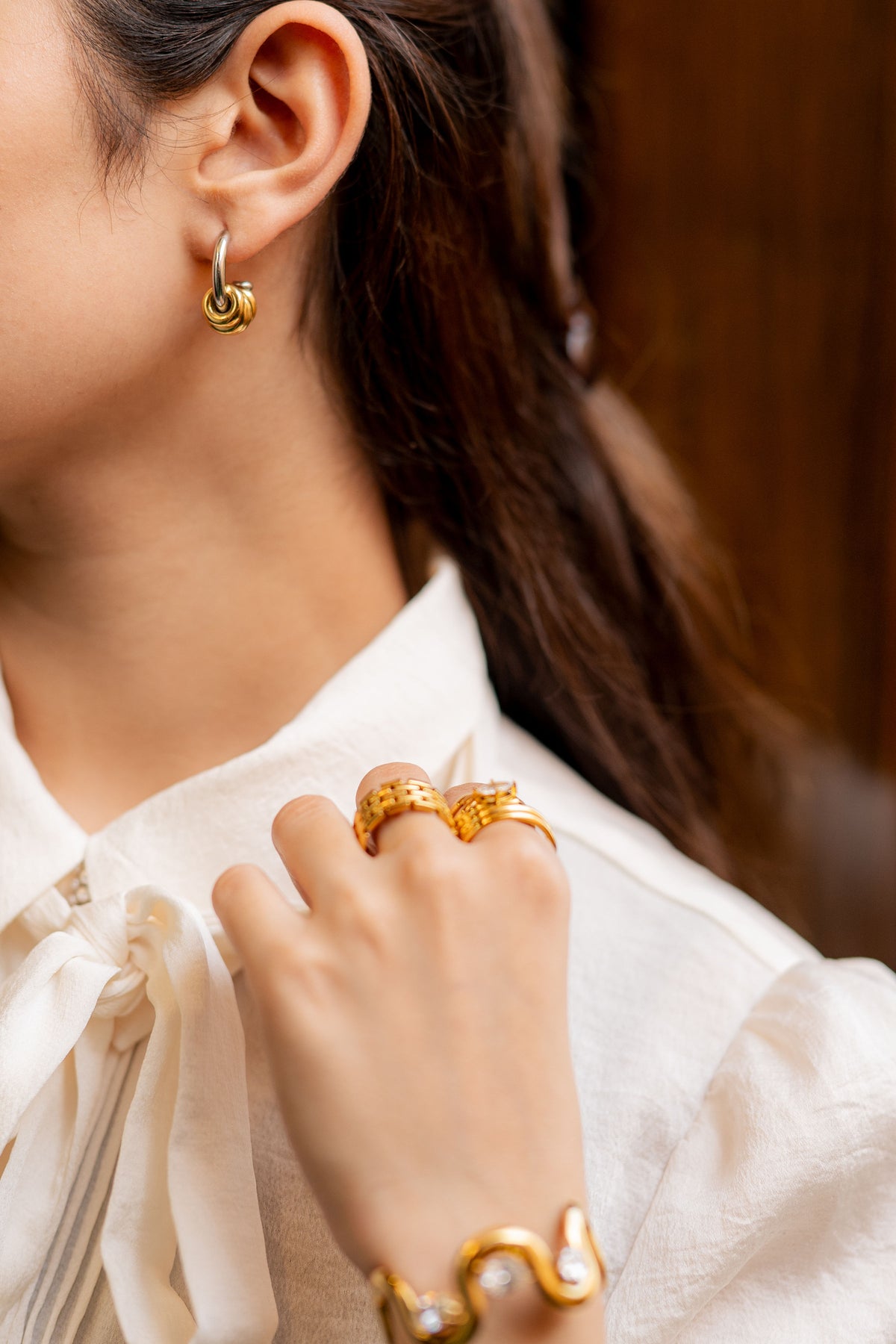 STELLA SILVER/GOLD EARRINGS