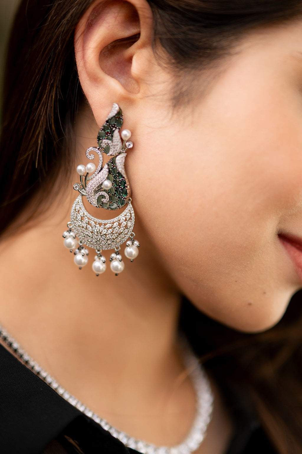 CHLOE GREEN EARRINGS