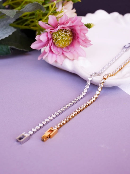 GOLD TENNIS BRACELET