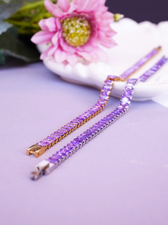 PURPLE TENNIS BRACELET