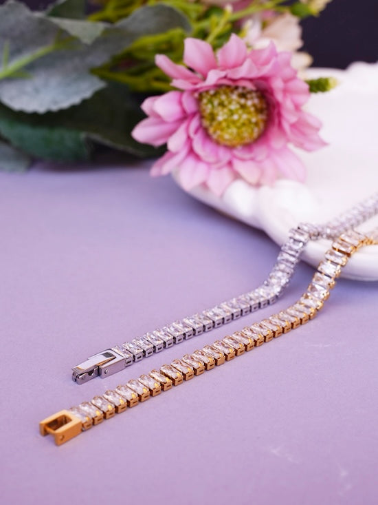SILVER TENNIS BRACELET