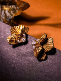 RUST GOLD EARRINGS image 0