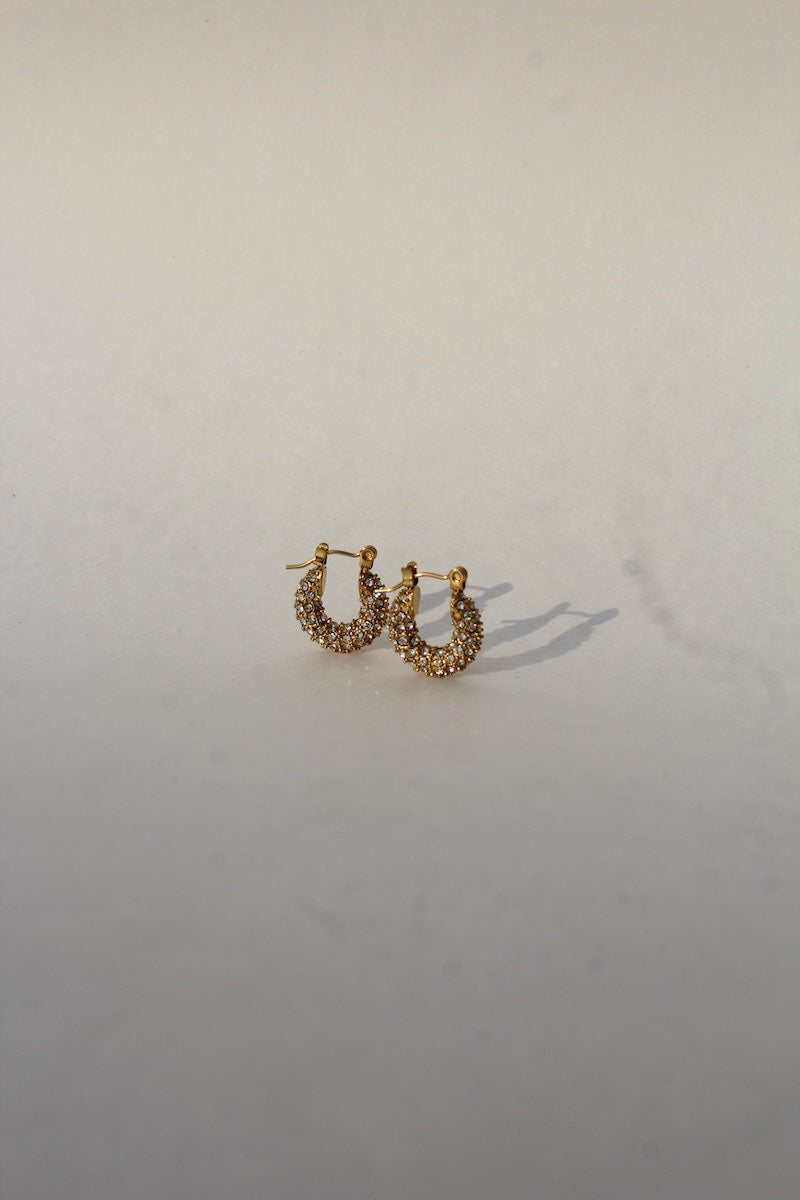 DIAMOND DAZZLE GOLD EARRING image 3