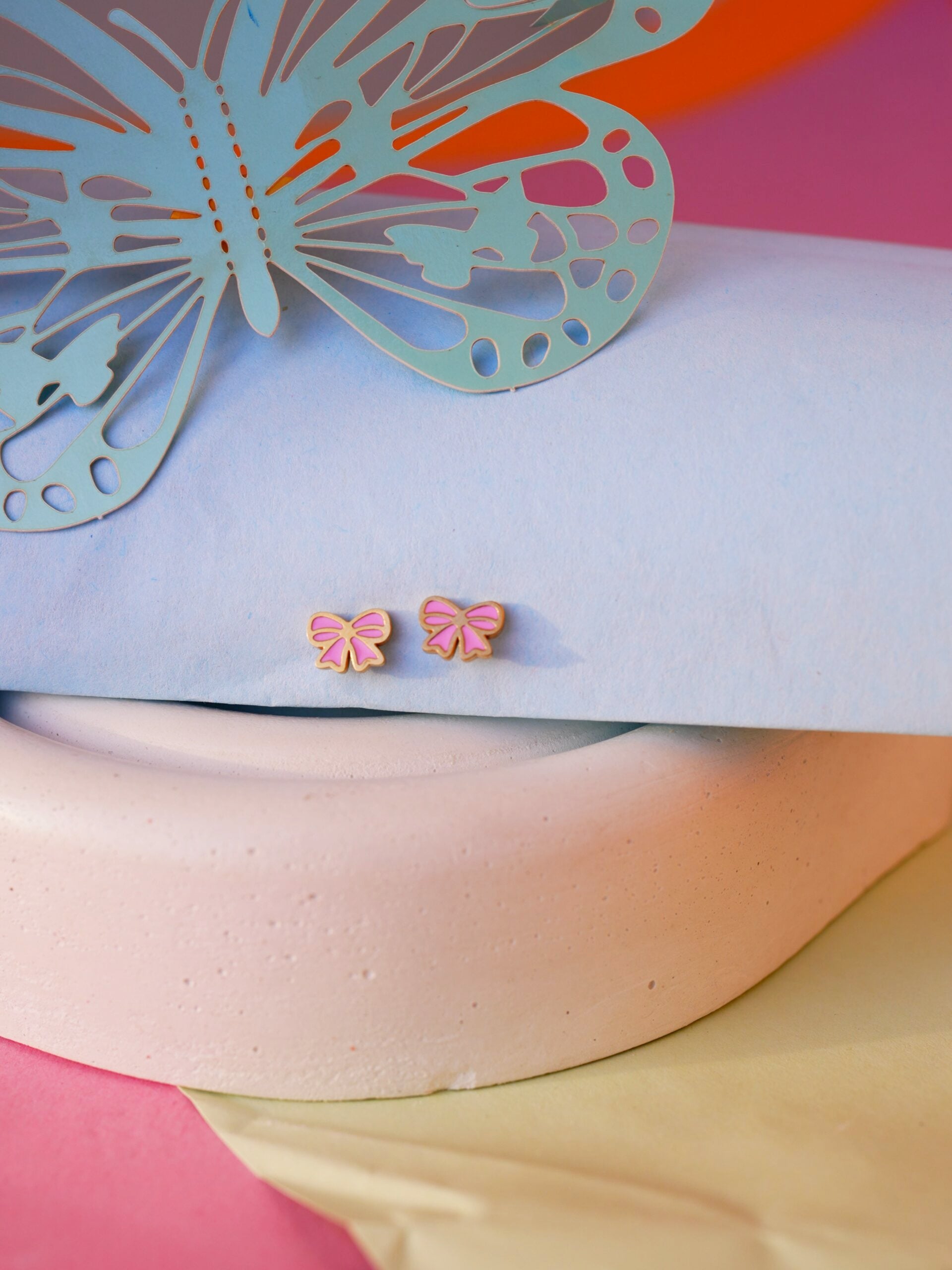 BOW AND BOTS EARRINGS image 1