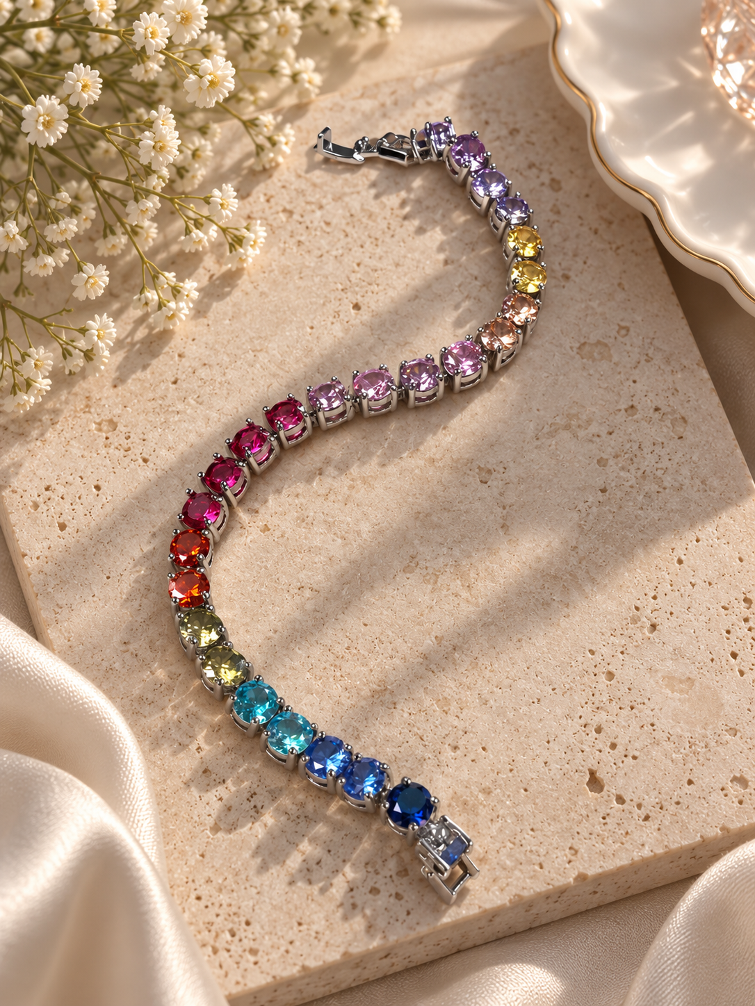JOSEPHINE RAINBOW TENNIS  BRACELET