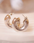 SIENNA SILVER HOOP EARRING image 0