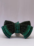 VELOUR BOW CLUTCH