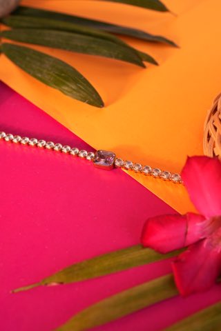 PINK PULSE GOLD BRACELET