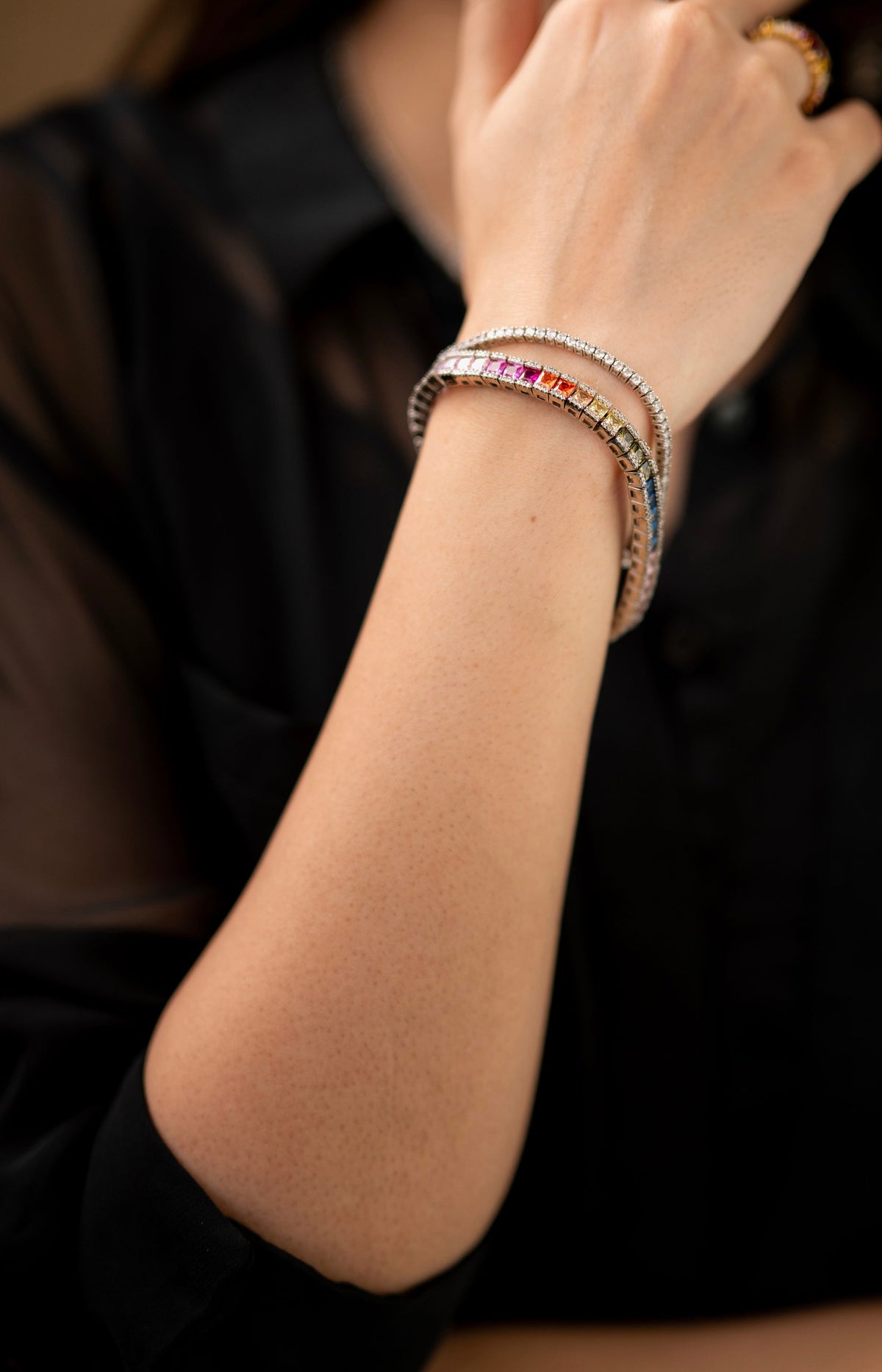 SOPHIE RAINBOW TENNIS BRACELET
